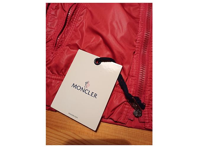 Moncler Bomberjacke Rot Nylon - Ansicht 9