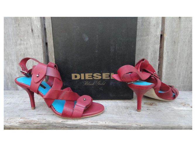 Sandali Diesel P in pelle rossa 36 Rosso - vista 2