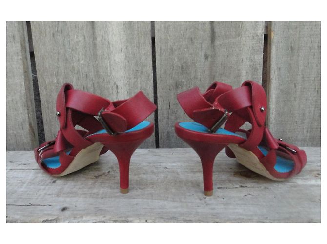 Sandali Diesel P in pelle rossa 36 Rosso - vista 5
