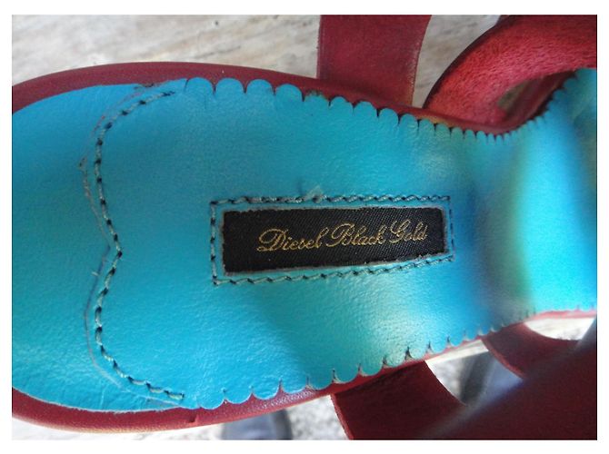 Sandali Diesel P in pelle rossa 36 Rosso - vista 8