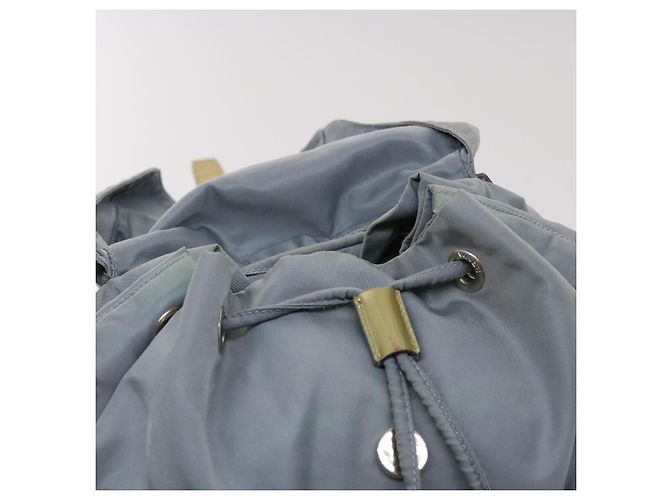 PRADA Zaino Nylon Azzurro Auth 45811 - vista 10