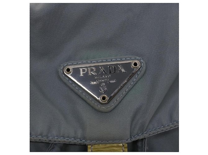 PRADA Zaino Nylon Azzurro Auth 45811 - vista 18