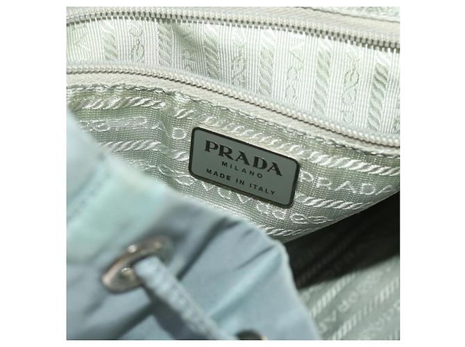 PRADA Zaino Nylon Azzurro Auth 45811 - vista 19