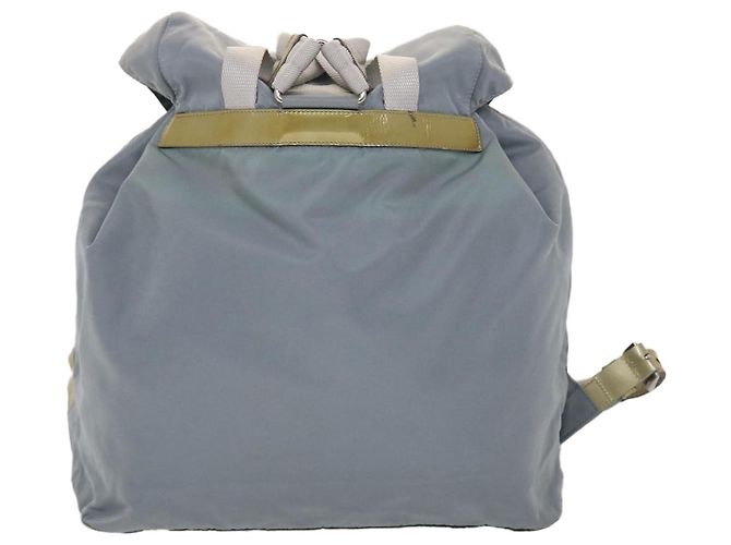 PRADA Zaino Nylon Azzurro Auth 45811 - vista 2