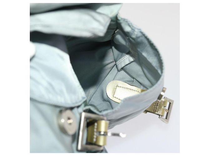 PRADA Zaino Nylon Azzurro Auth 45811 - vista 20