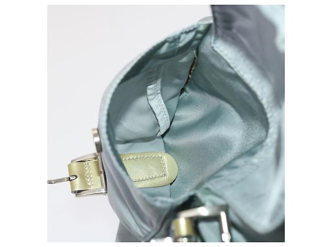 PRADA Zaino Nylon Azzurro Auth 45811 - vista 21