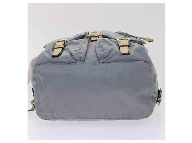 PRADA Zaino Nylon Azzurro Auth 45811 - vista 5