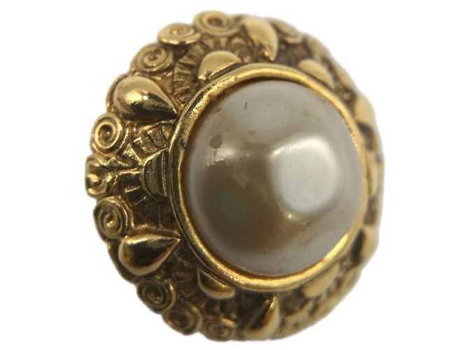 ***CHANEL Vintage-Ohrringe Golden - Ansicht 7