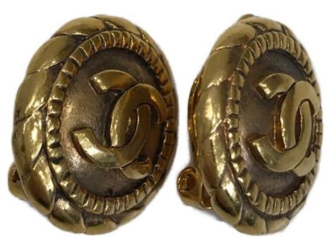 ***CHANEL Vintage-Ohrringe Golden - Ansicht 3