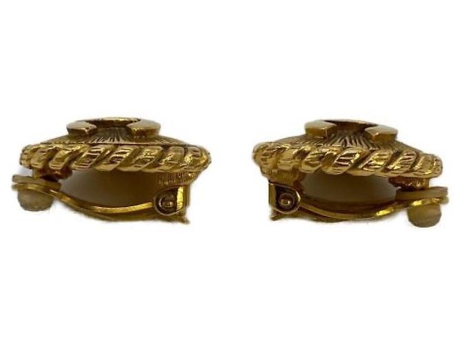 ***CHANEL Cocomark Runde Ohrringe Golden - Ansicht 4