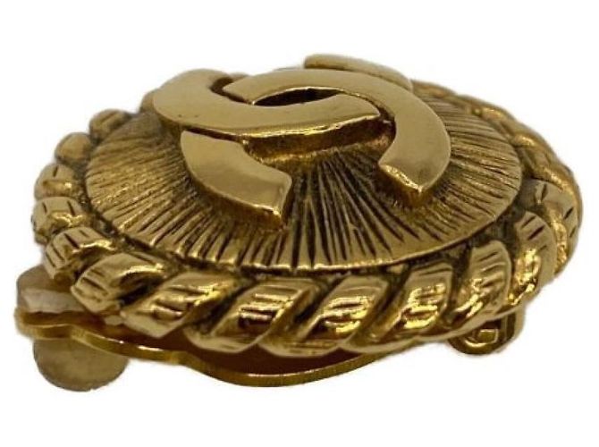 ***CHANEL Cocomark Runde Ohrringe Golden - Ansicht 8