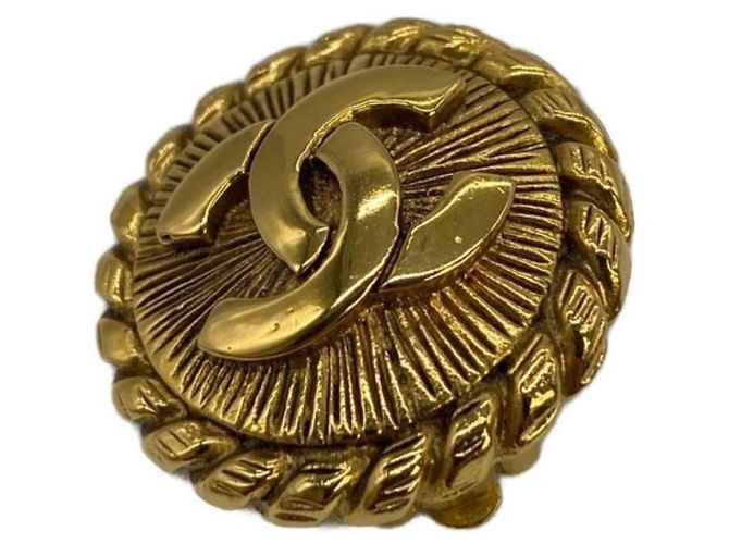 ***CHANEL Cocomark Runde Ohrringe Golden - Ansicht 9