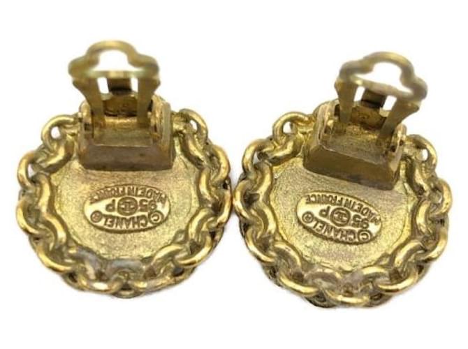 ***Pendientes marca coco CHANEL Dorado - vista 4