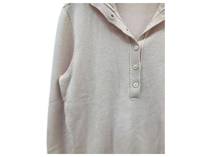***LORO PIANA Baby-Kaschmirstrick mit Henley-Ausschnitt Pink - Ansicht 5