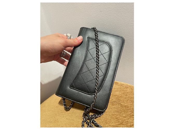 Wallet On Chain WOC Chanel Negro - vista 5