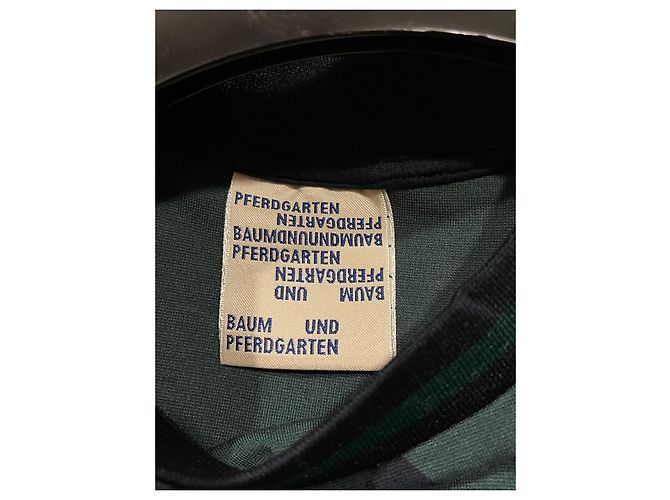Baum und Pferdgarten Sweatshirt Grün und Navy Rautenmuster - Ansicht 3
