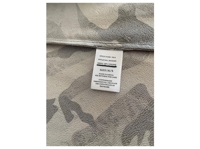 Autre Marque Falda Vila T hecha a medida. 36 tela de camuflaje Castaño Gris Caqui - vista 13