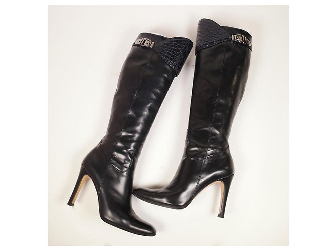 Increíbles botas clásicas de Gucci con detalles de cocodrilo Multicolor - vista 11
