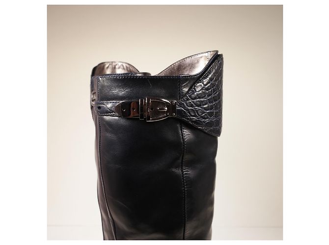 Increíbles botas clásicas de Gucci con detalles de cocodrilo Multicolor - vista 3