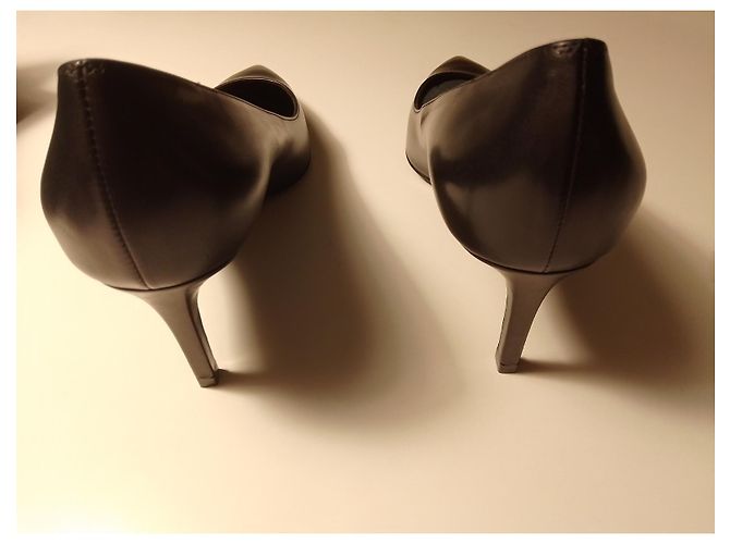 Décolleté Saint Laurent in vitello Seta nero - vista 2
