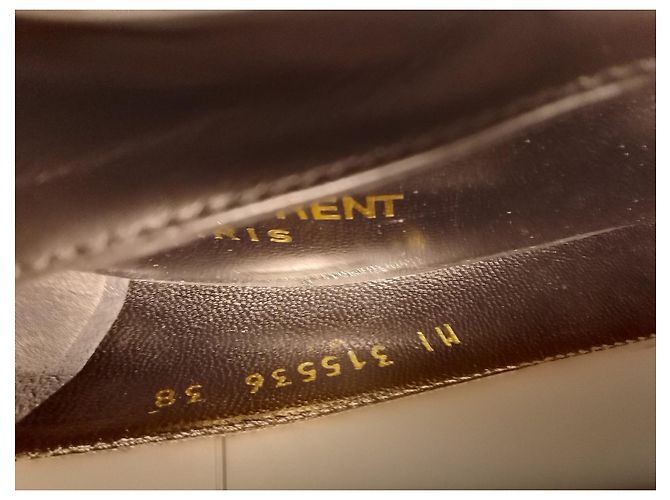 Décolleté Saint Laurent in vitello Seta nero - vista 4