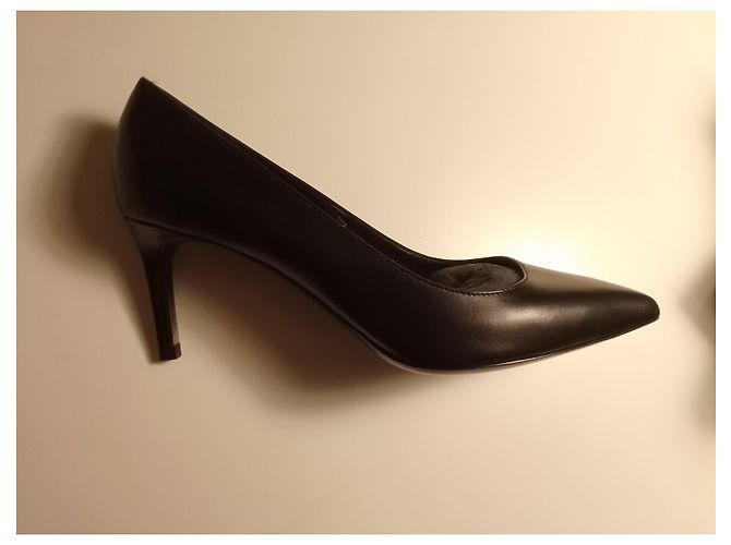 Décolleté Saint Laurent in vitello Seta nero - vista 5