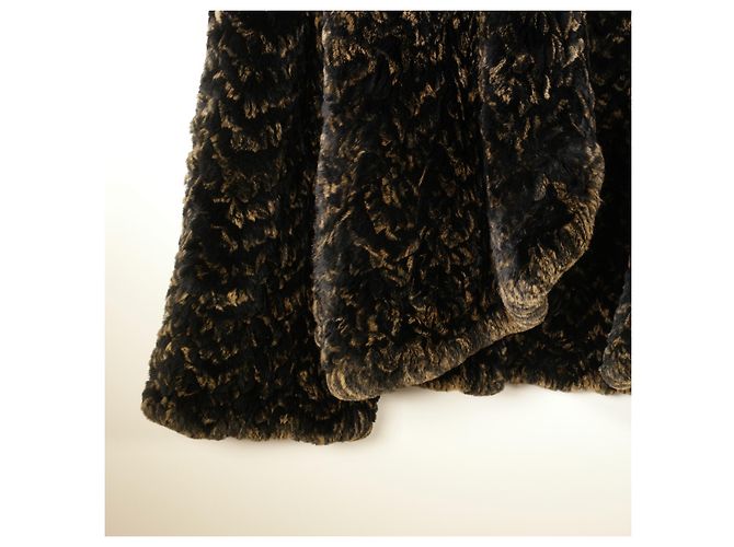 Increíble abrigo de piel extragrande de Fendi Multicolor - vista 11