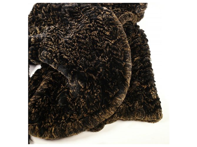 Increíble abrigo de piel extragrande de Fendi Multicolor - vista 15