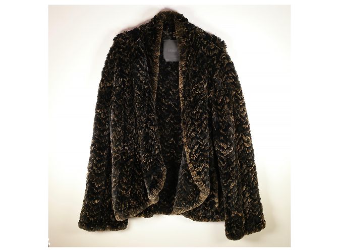 Increíble abrigo de piel extragrande de Fendi Multicolor - vista 2