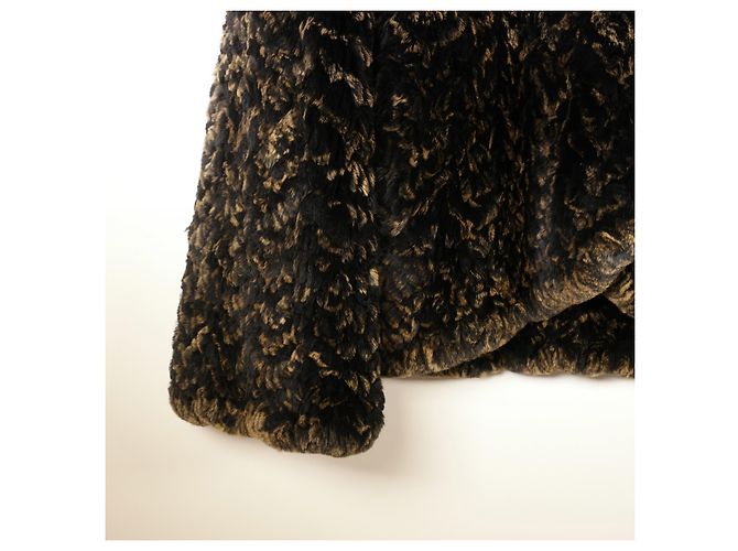 Increíble abrigo de piel extragrande de Fendi Multicolor - vista 6