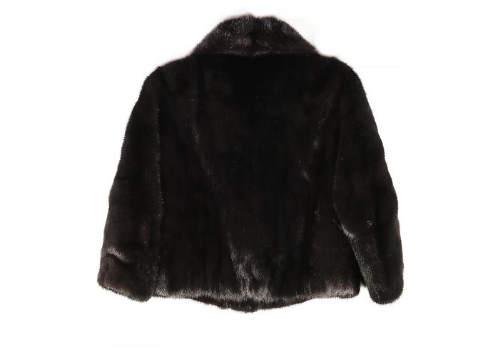Increíble chaqueta de visón Fendi Abrigo negro - vista 2