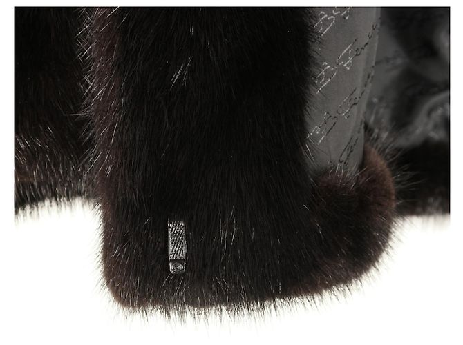 Increíble chaqueta de visón Fendi Abrigo negro - vista 6