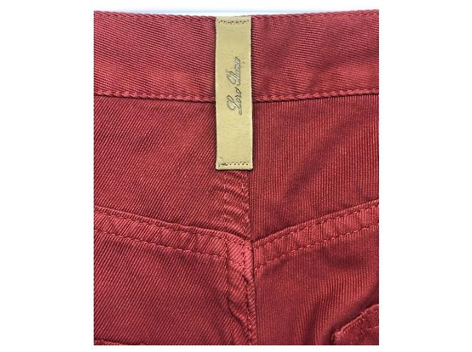 Loro Piana Rote Baumwollhose - Ansicht 3