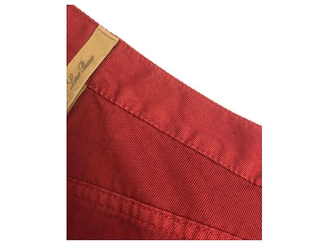 Loro Piana Rote Baumwollhose - Ansicht 9
