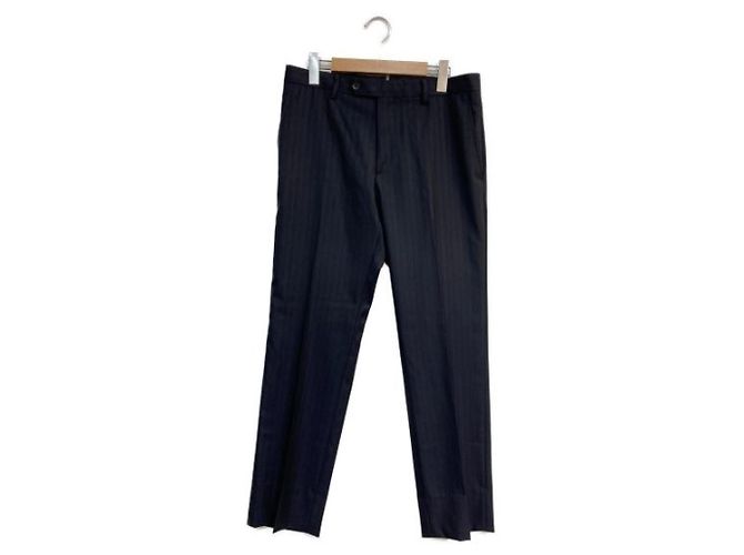 ***Tuta platino COMME CA Setup completamente foderata tuta a righe Loro Piana blu scuro Blu navy - vista 7