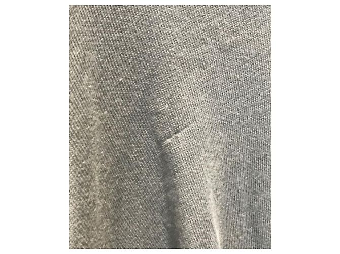 ***LORO PIANA Baumwollstrick mit V-Ausschnitt Grau - Ansicht 5