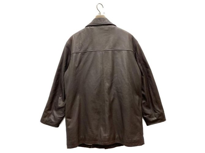 *** LORO PIANA Lederjacke mit Nutria-Fellfutter Braun - Ansicht 2