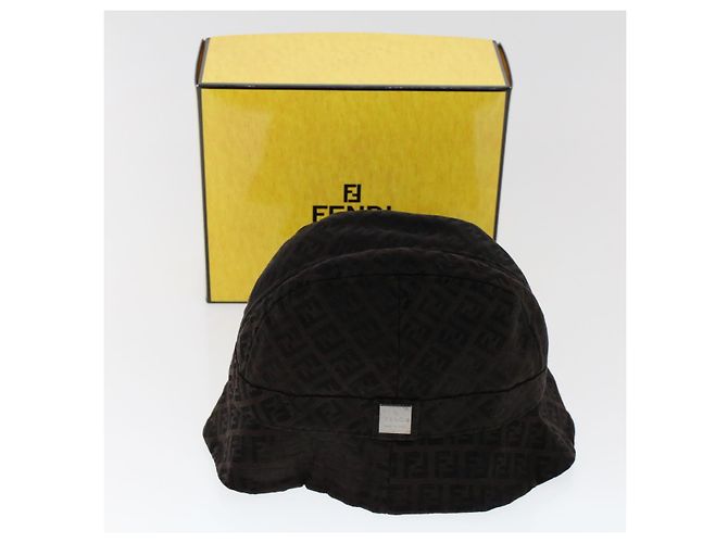 FENDI Zucchino Canvas Hut M Braun Auth am4612 - Ansicht 12