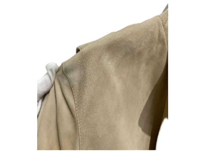 ***LORO PIANA Ziegenleder-Wildlederjacke Beige - Ansicht 6