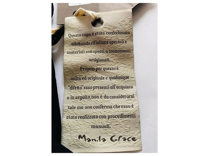 Autre Marque Tunica Manila Grace monospalla Blu navy - vista 9