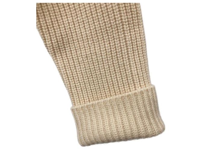 *** JAQUETA DE MALHA LORO PIANA BEBÊ CASHMERE Bege - vista 6