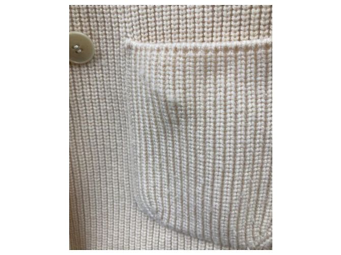 *** JAQUETA DE MALHA LORO PIANA BEBÊ CASHMERE Bege - vista 8
