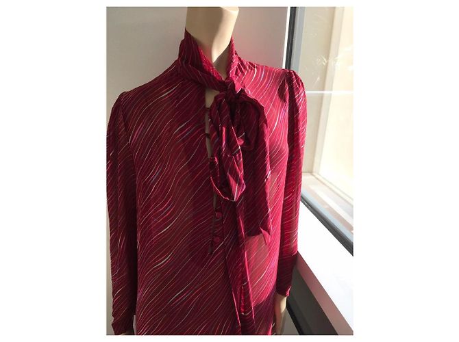 Vestido Guy Laroche de seda roja - vista 2