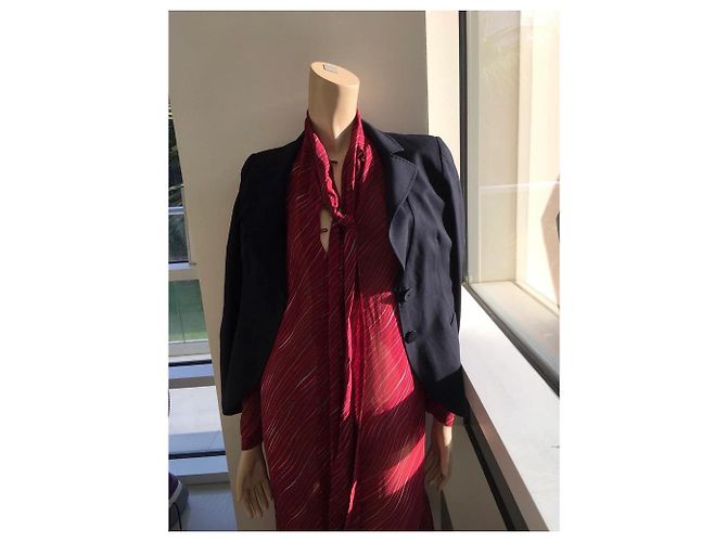 Vestido Guy Laroche de seda roja - vista 3