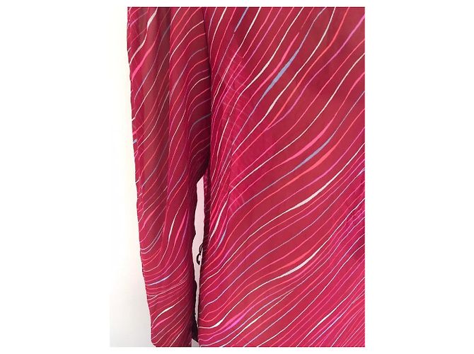 Vestido Guy Laroche de seda roja - vista 5