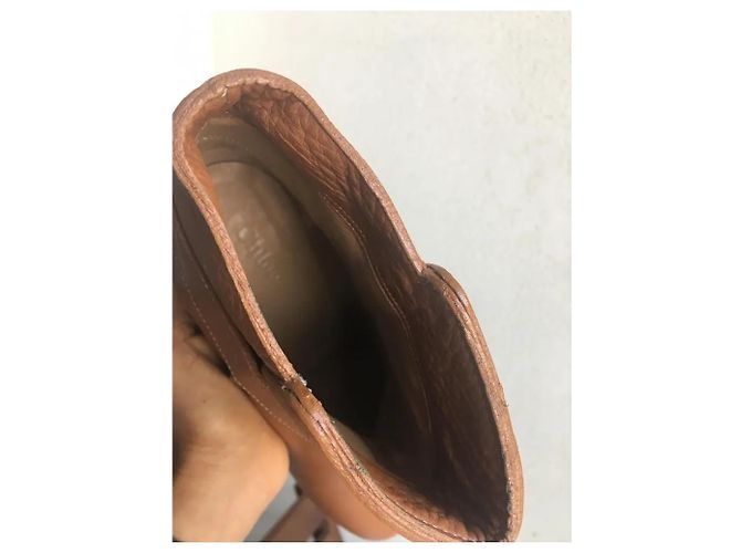 Chloé Leder Stiefeletten Caramel Größe 40 Karamell - Ansicht 6