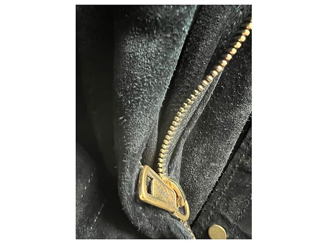 Saint Laurent Handtasche aus schwarzem Lackleder - Ansicht 9