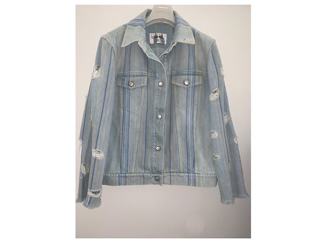 Chaqueta vaquera Chanel de algodón Multicolor - vista 11