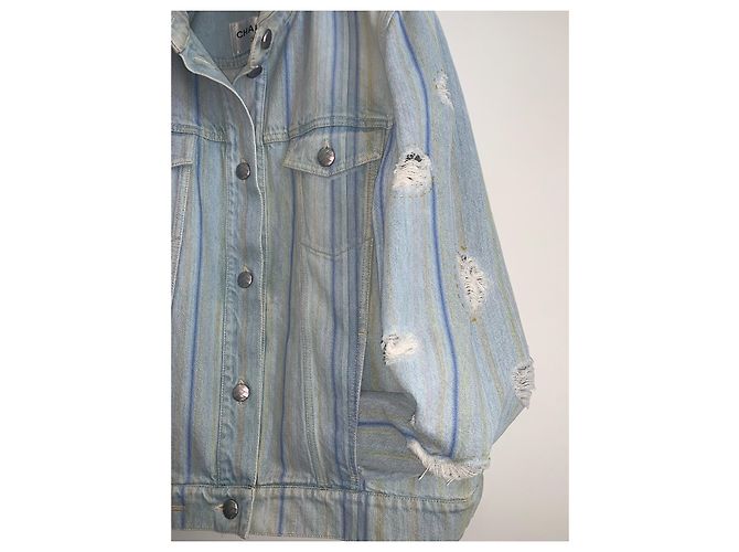Chaqueta vaquera Chanel de algodón Multicolor - vista 6
