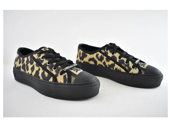 Sneakers Dior Walkndior Nere con Pattern Leopardato Nero - vista 4